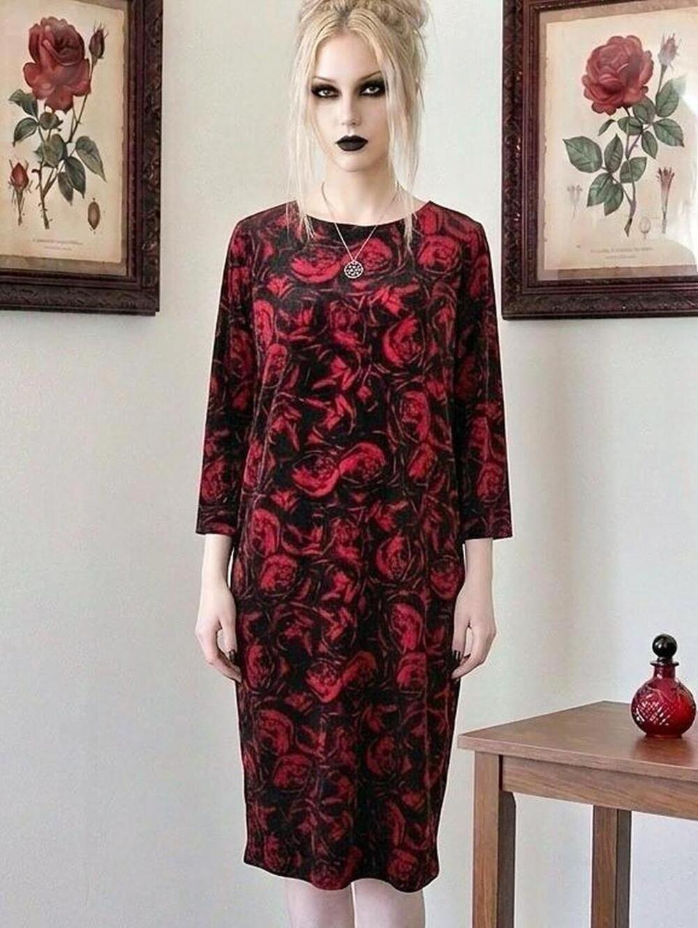 Chico's Women's Red and Multi Dress